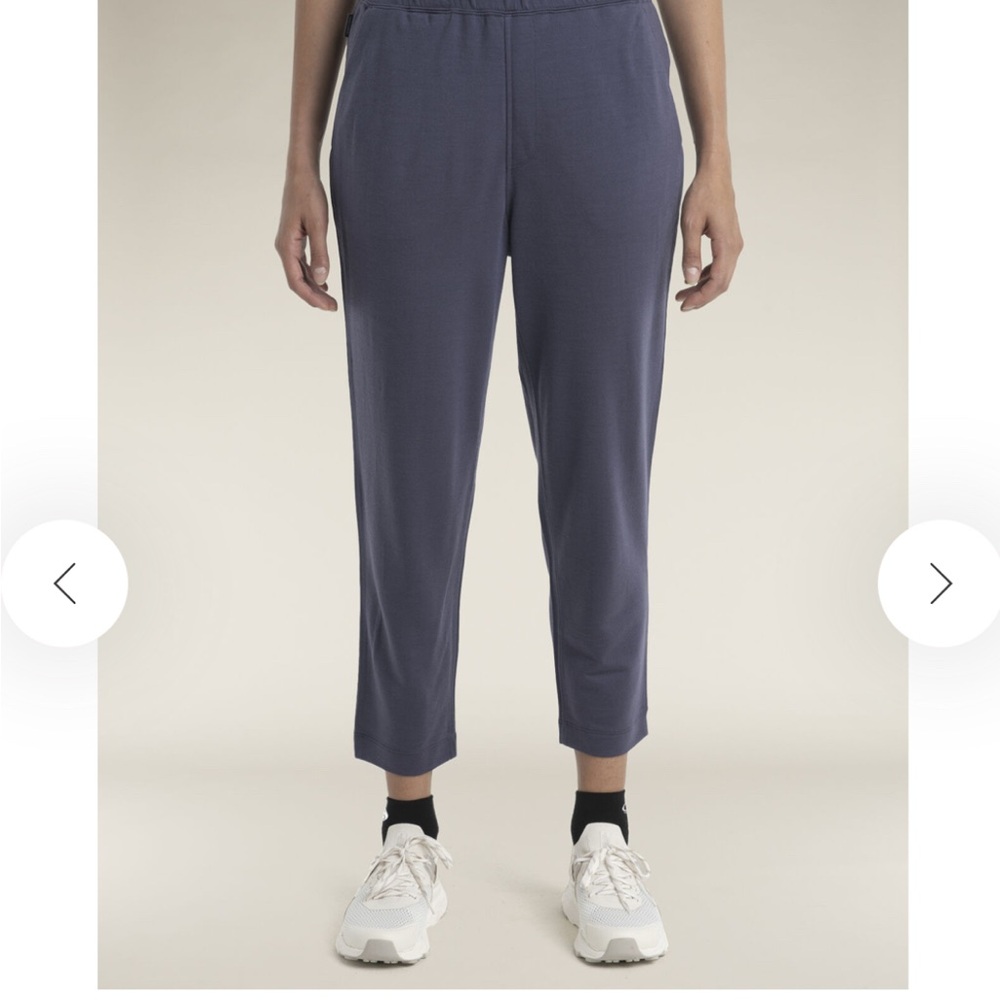 Icebreaker merino crush ankle pants blue small